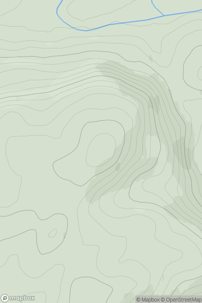 Thumbnail image for Cnoc Dubh [Kyle of Lochalsh to Garve] [NH438583] showing contour plot for surrounding peak